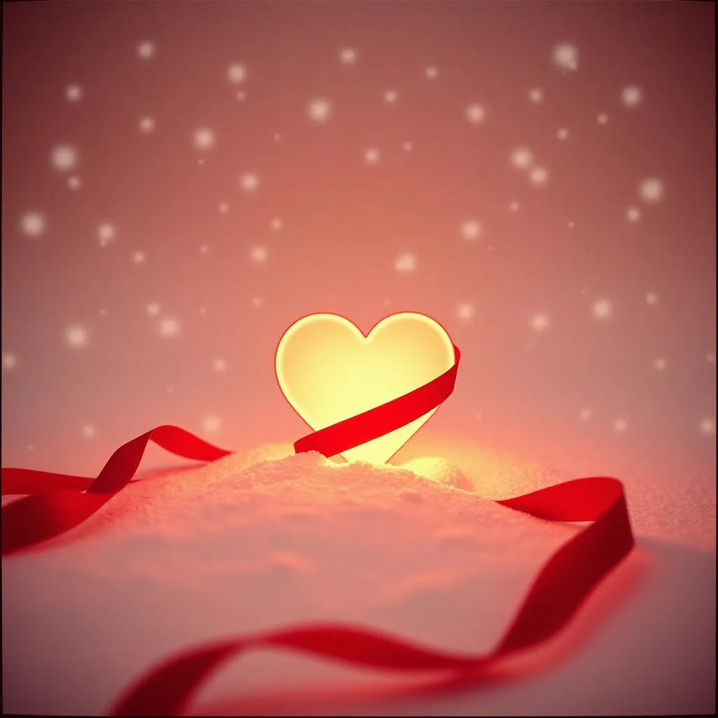 Liebe trägt den Winterwind