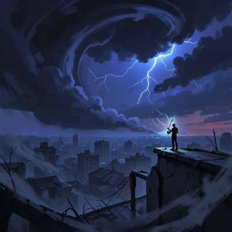 Collapsing skies