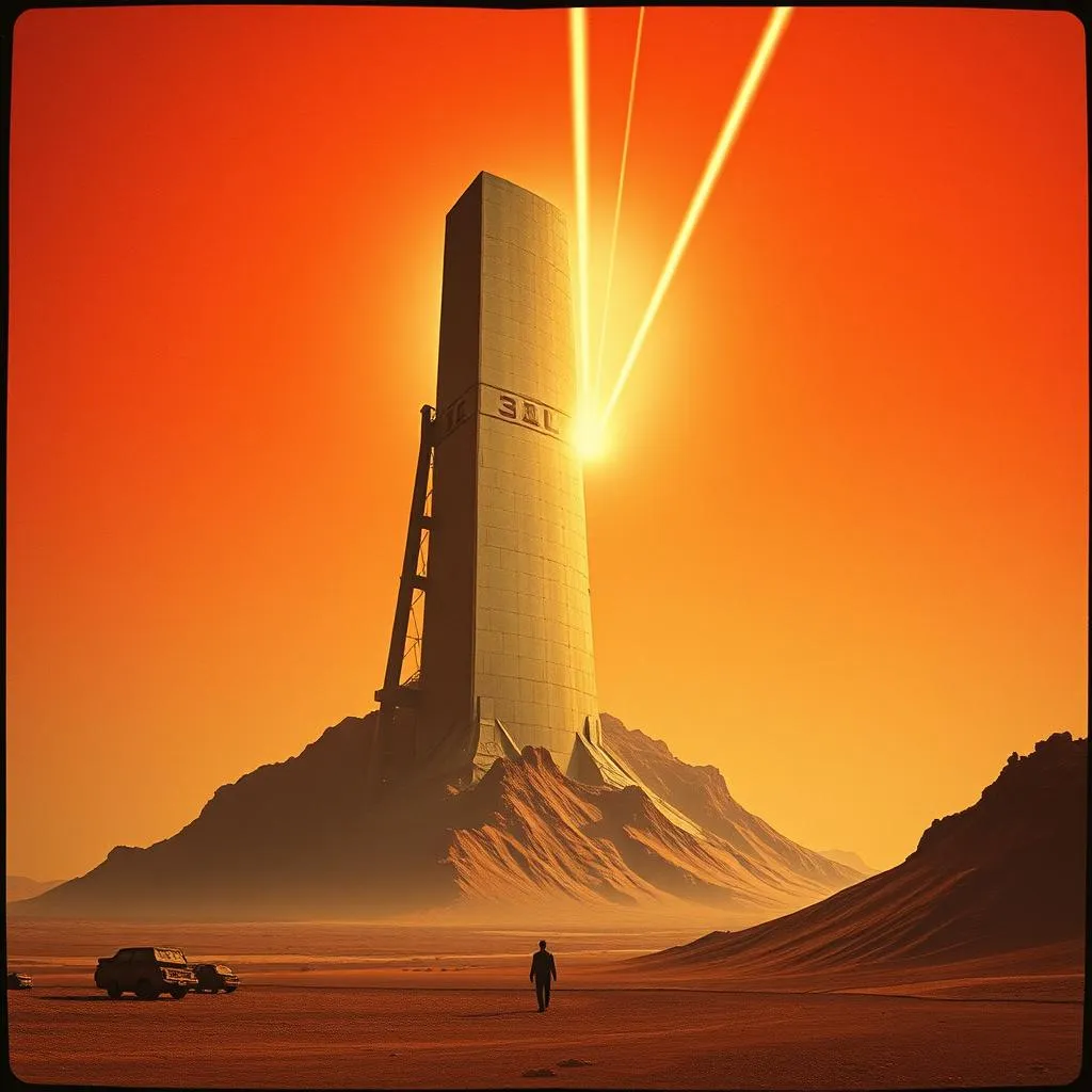 Laser Shooting Metal Giant in the War on Io Moon