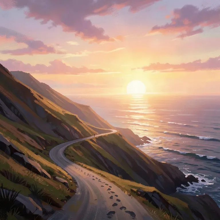 Coast Road Sunset