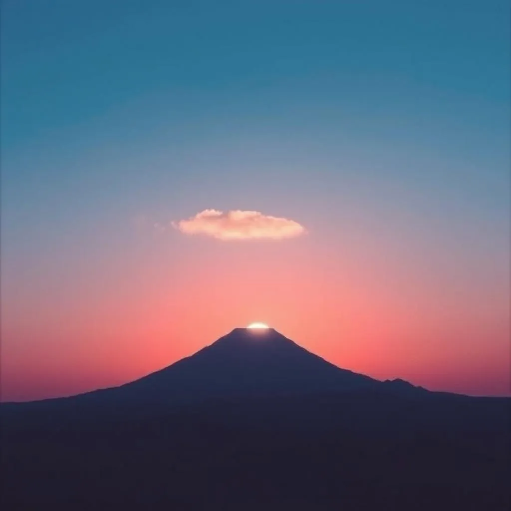 Waiting by the mountainside for you