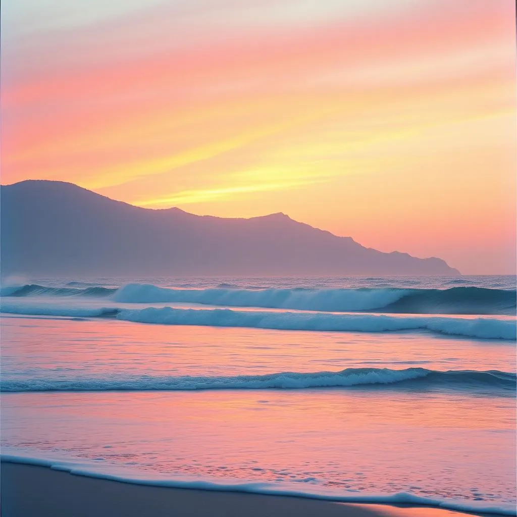 High tide on a mountain side.