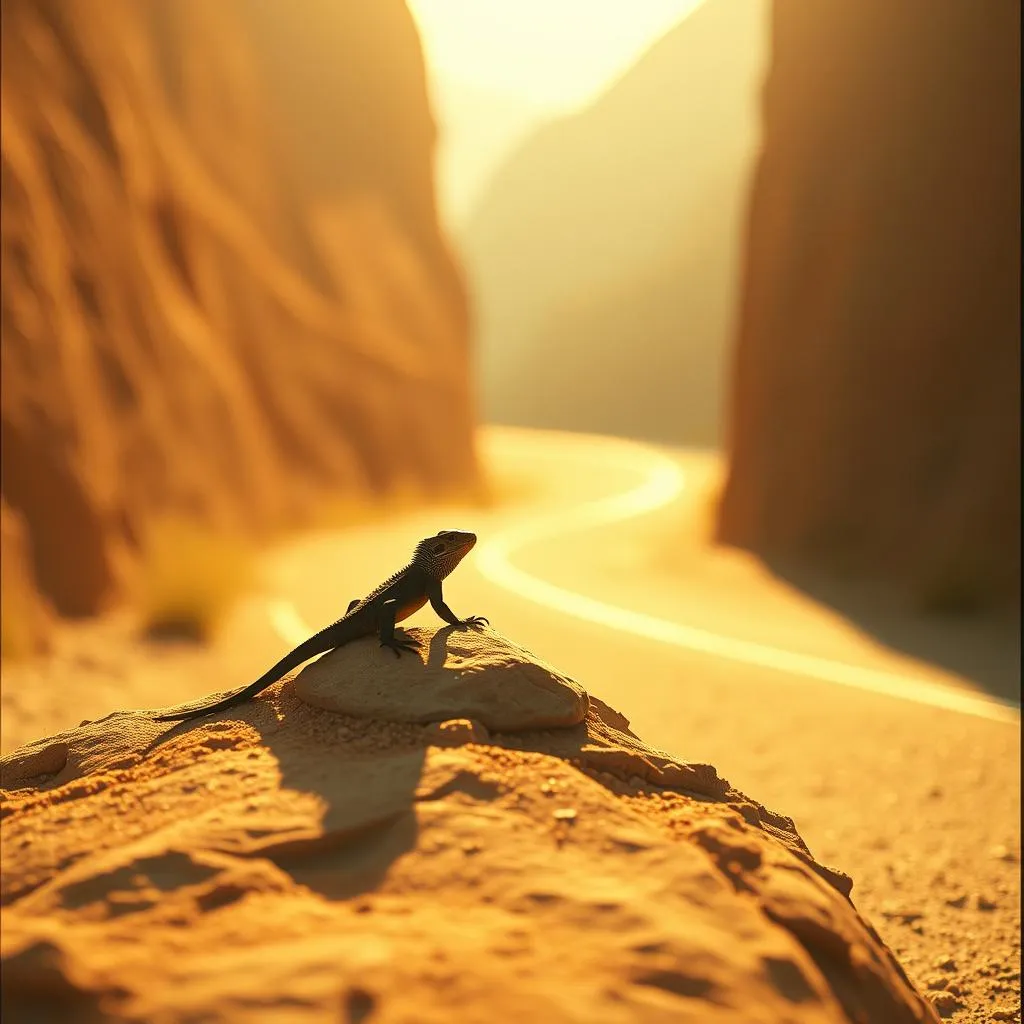 Lizard and the Stone