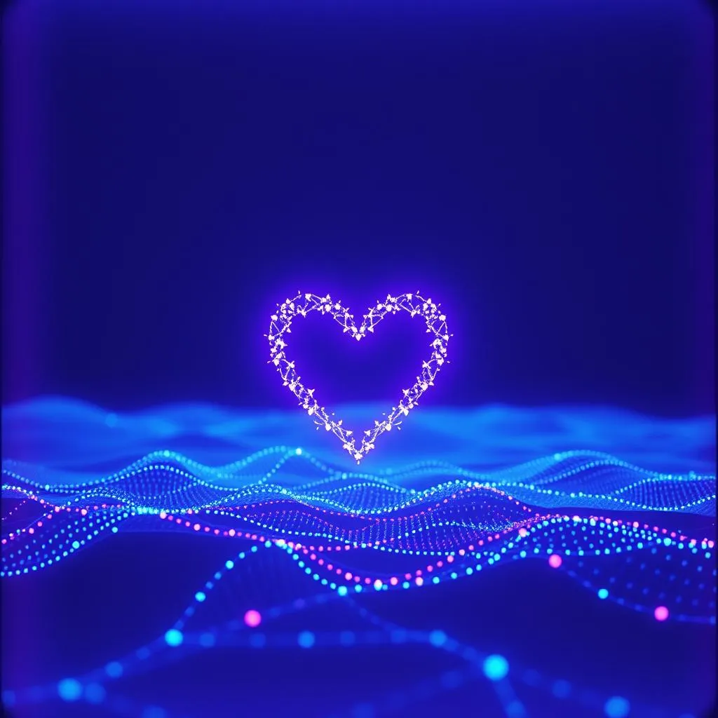 Human algorithm data points of the heart