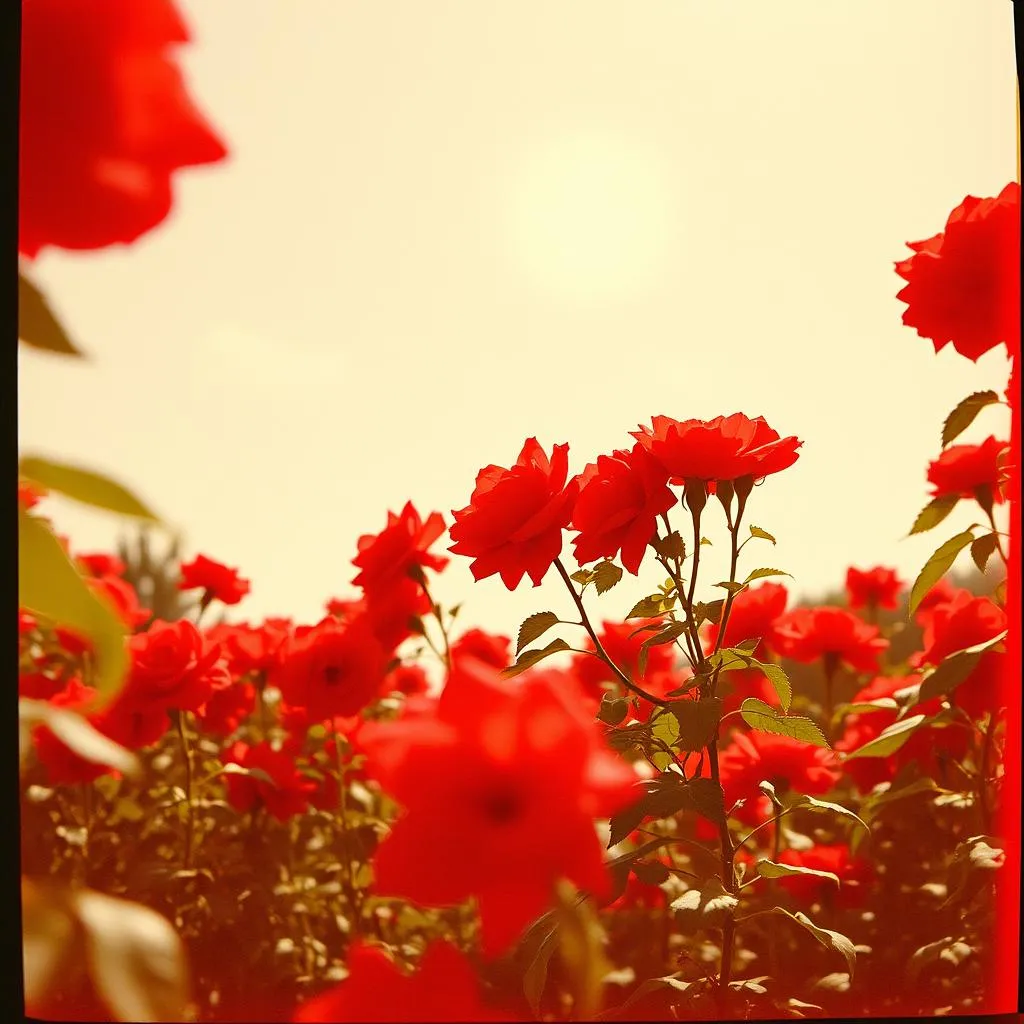 Jardinero de rosas Rojas