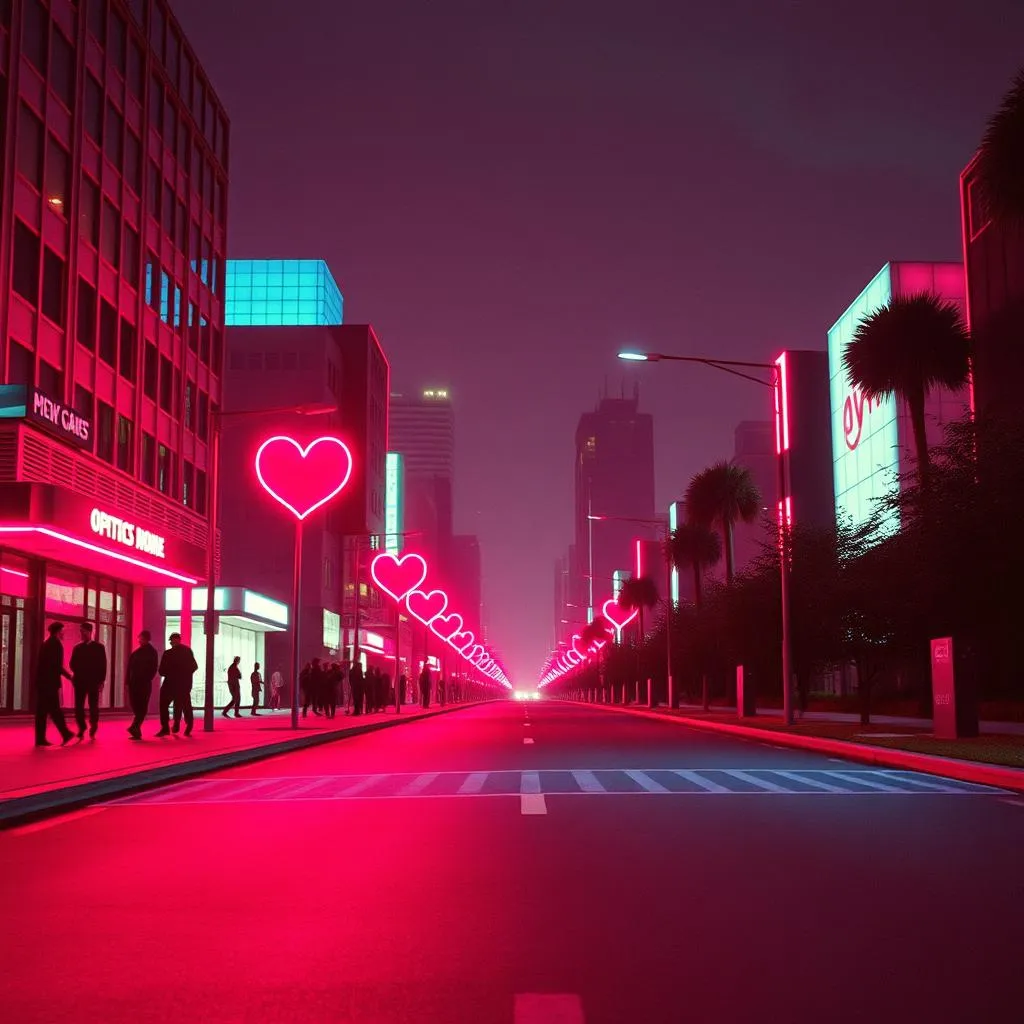 Neon Hearts