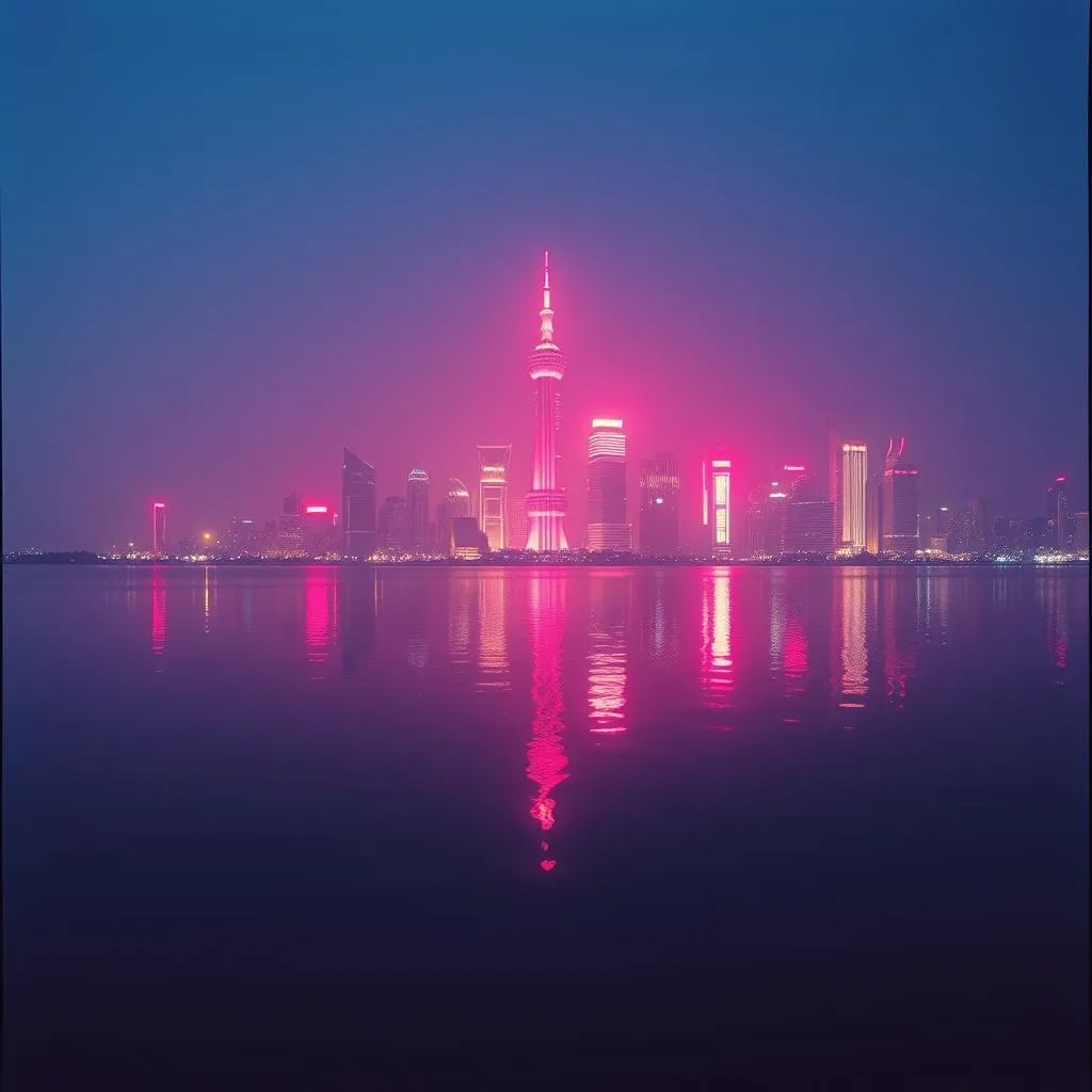 Beneath the Neon Sky