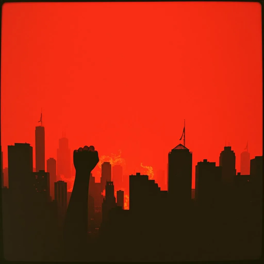 Streets on fire