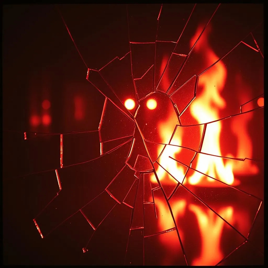 Cracks in the glass