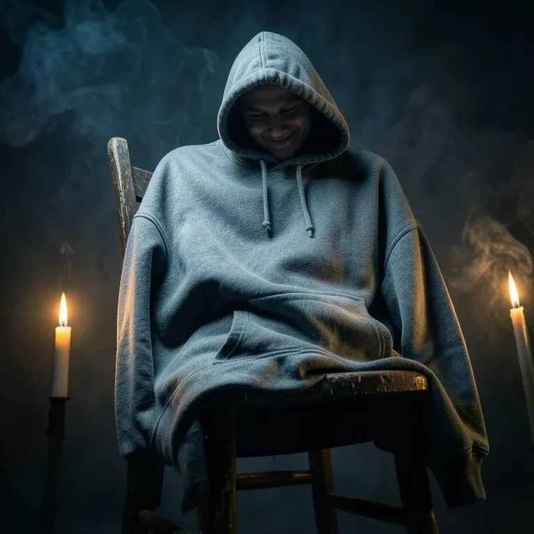 On my face in your hoodie