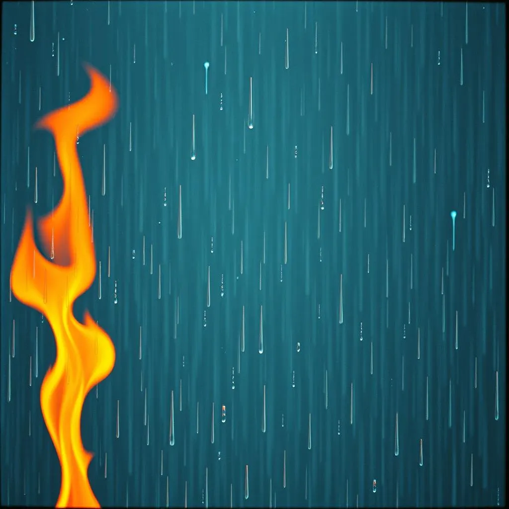 The rain on our skin