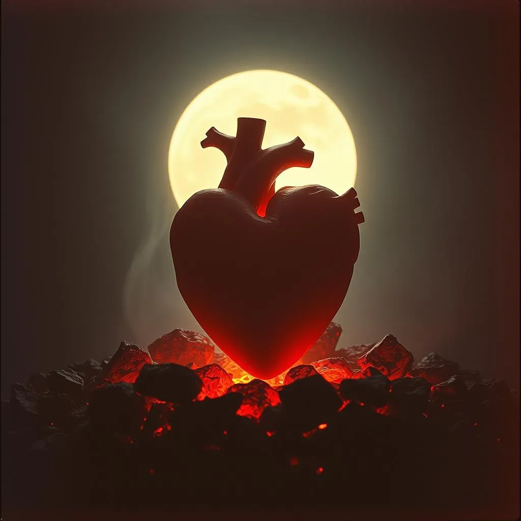 Corazon en llamas