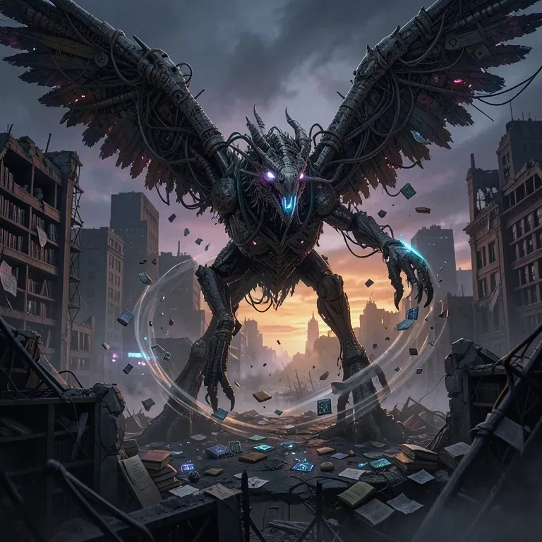 "The Griffin Who Taught the Machine to Write"
