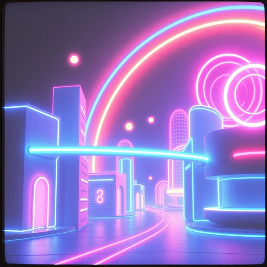 We are lost in the neon light