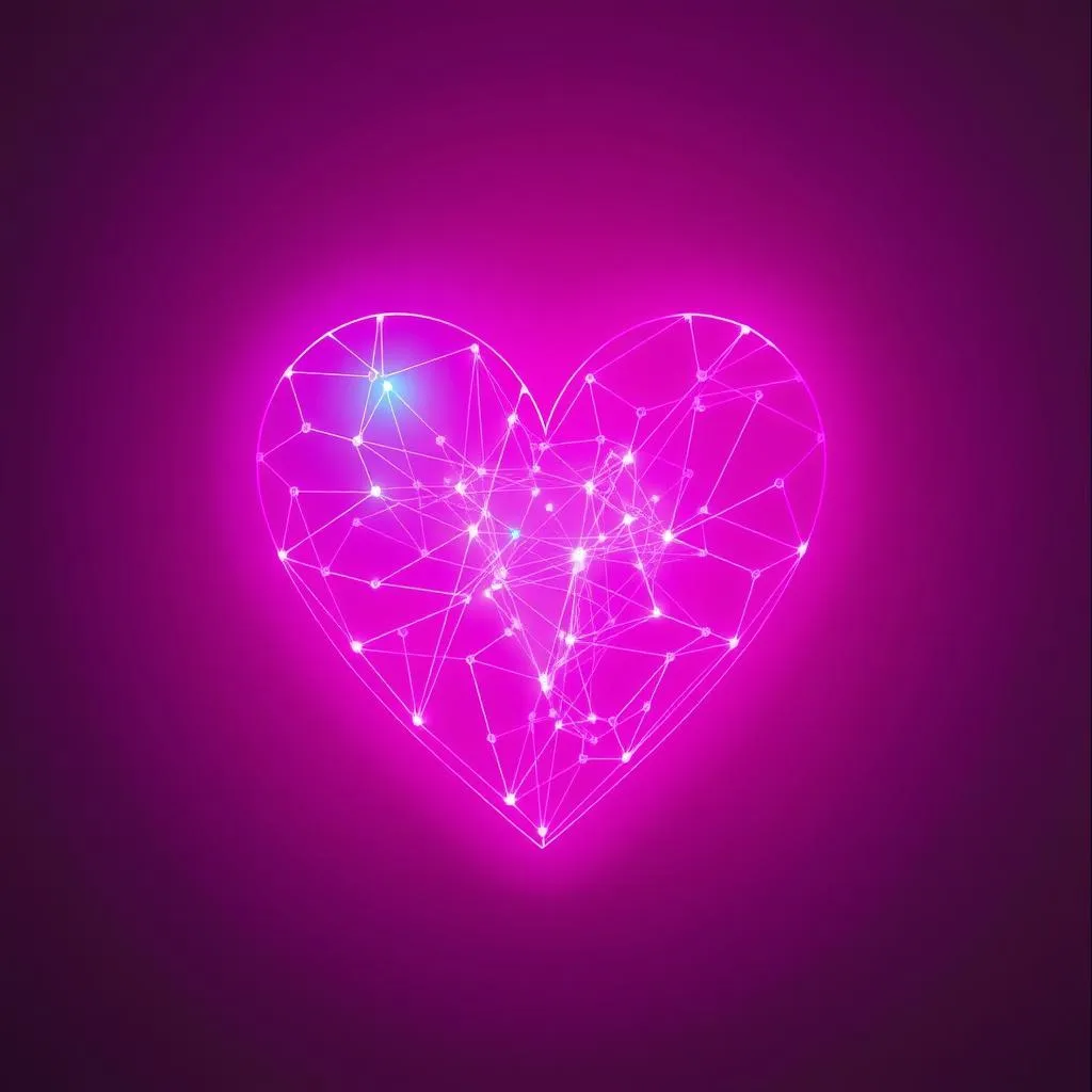 Human algorithm data points of the heart