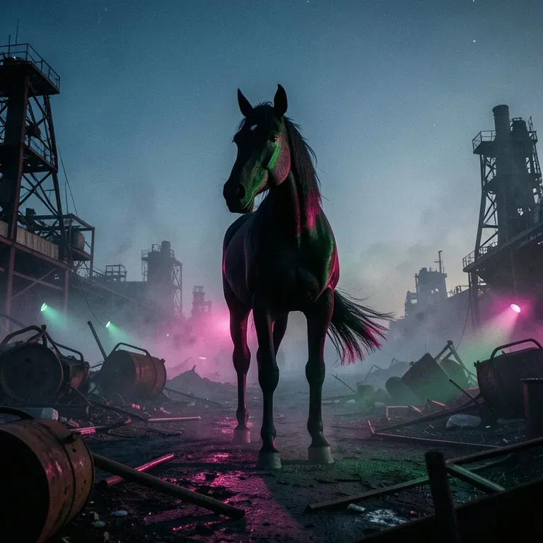 Black horse