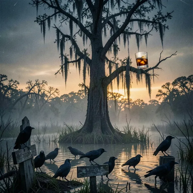 CROWS DRINK BOURBON TOO