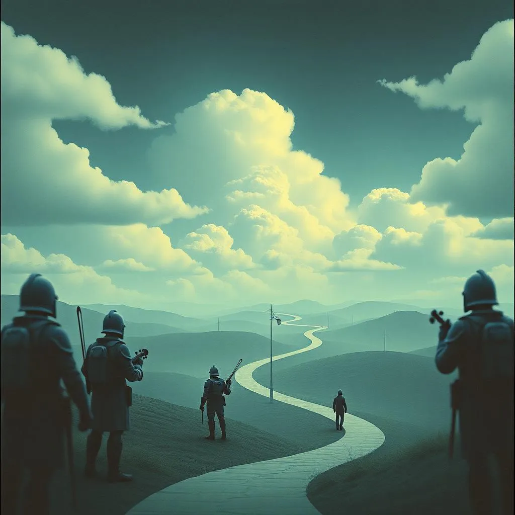 Peace keepers in my head blue helmets