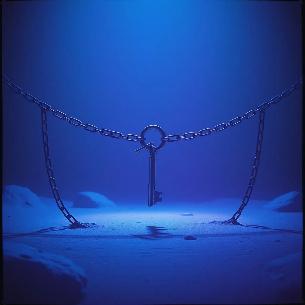 Locked up in the head.
