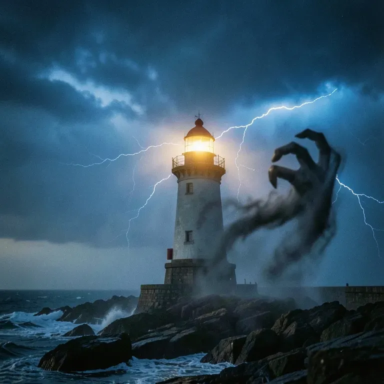 Lighthouse In The Storm