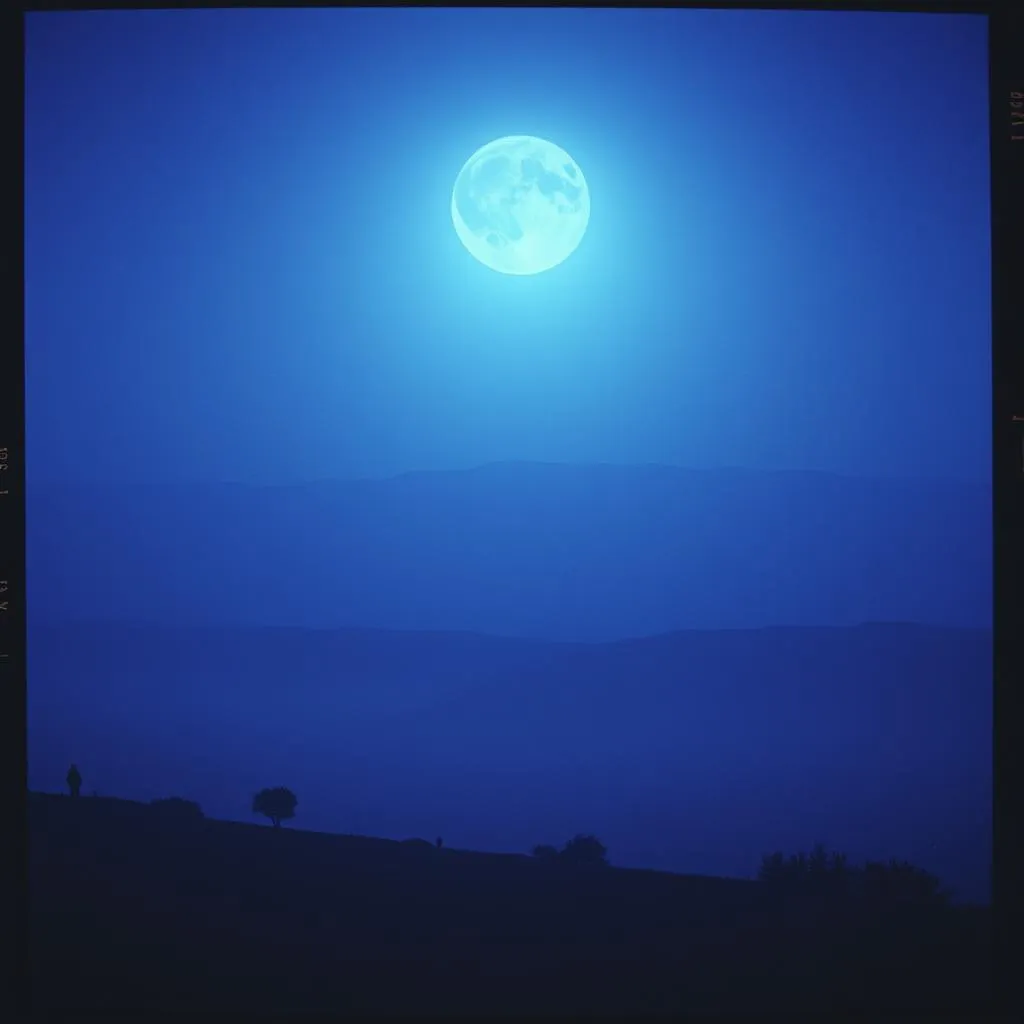 The moon is gone