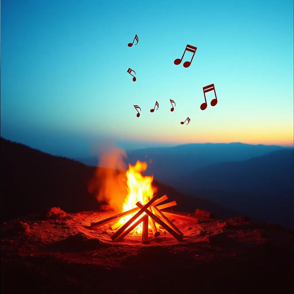 Beach vibe on a mountain side.