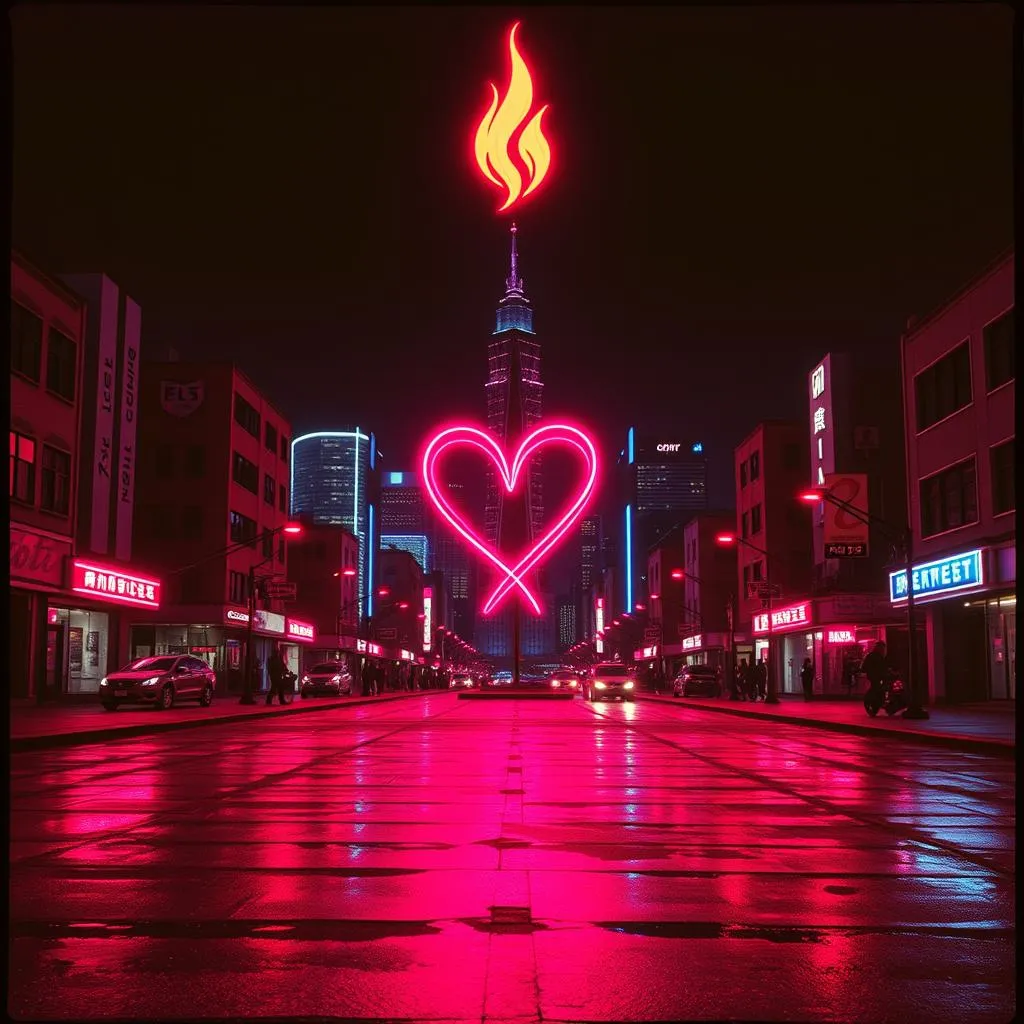 fire in the dark