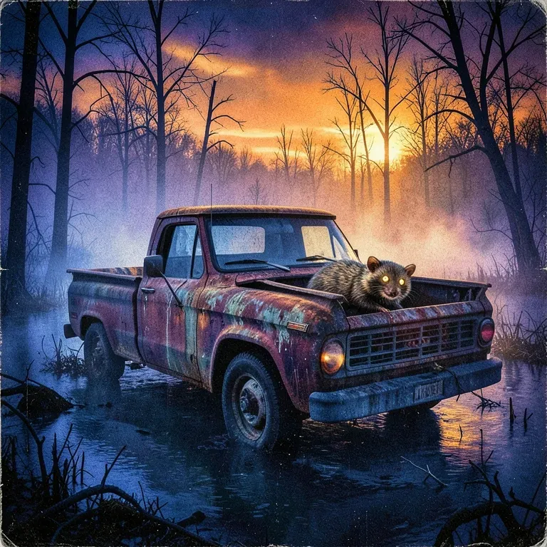 Possum in the Truck