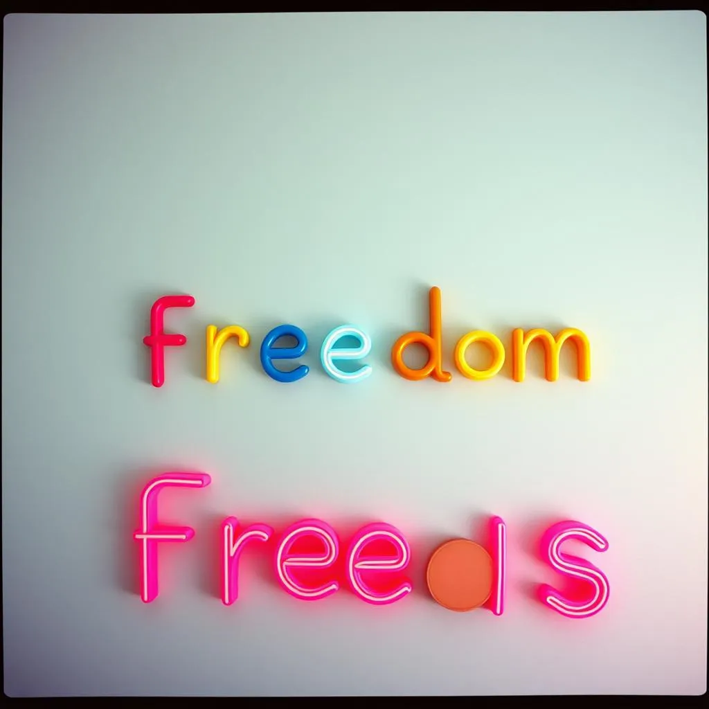 Scribbling letters 