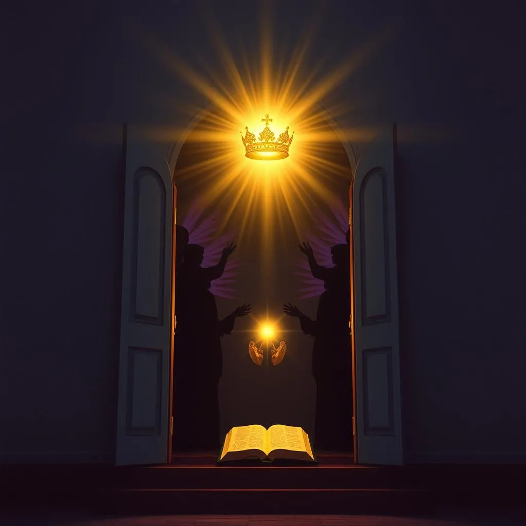 Glory and his kingdom