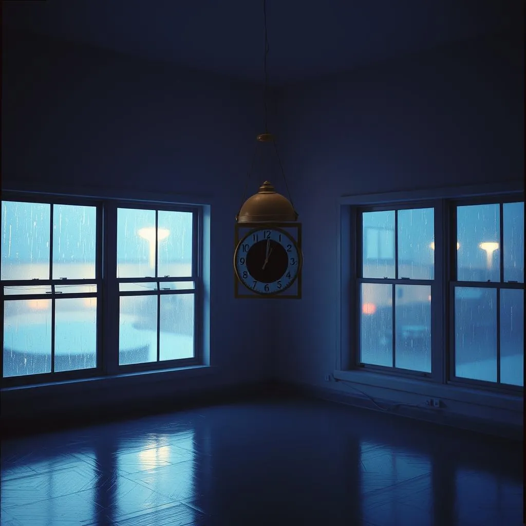 I left at the night
