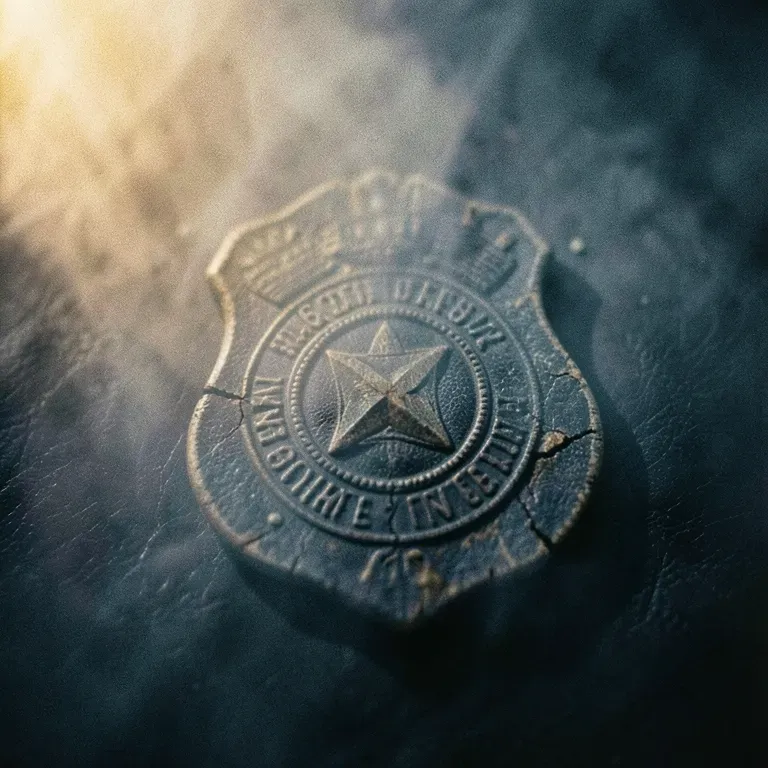 Behind the badge