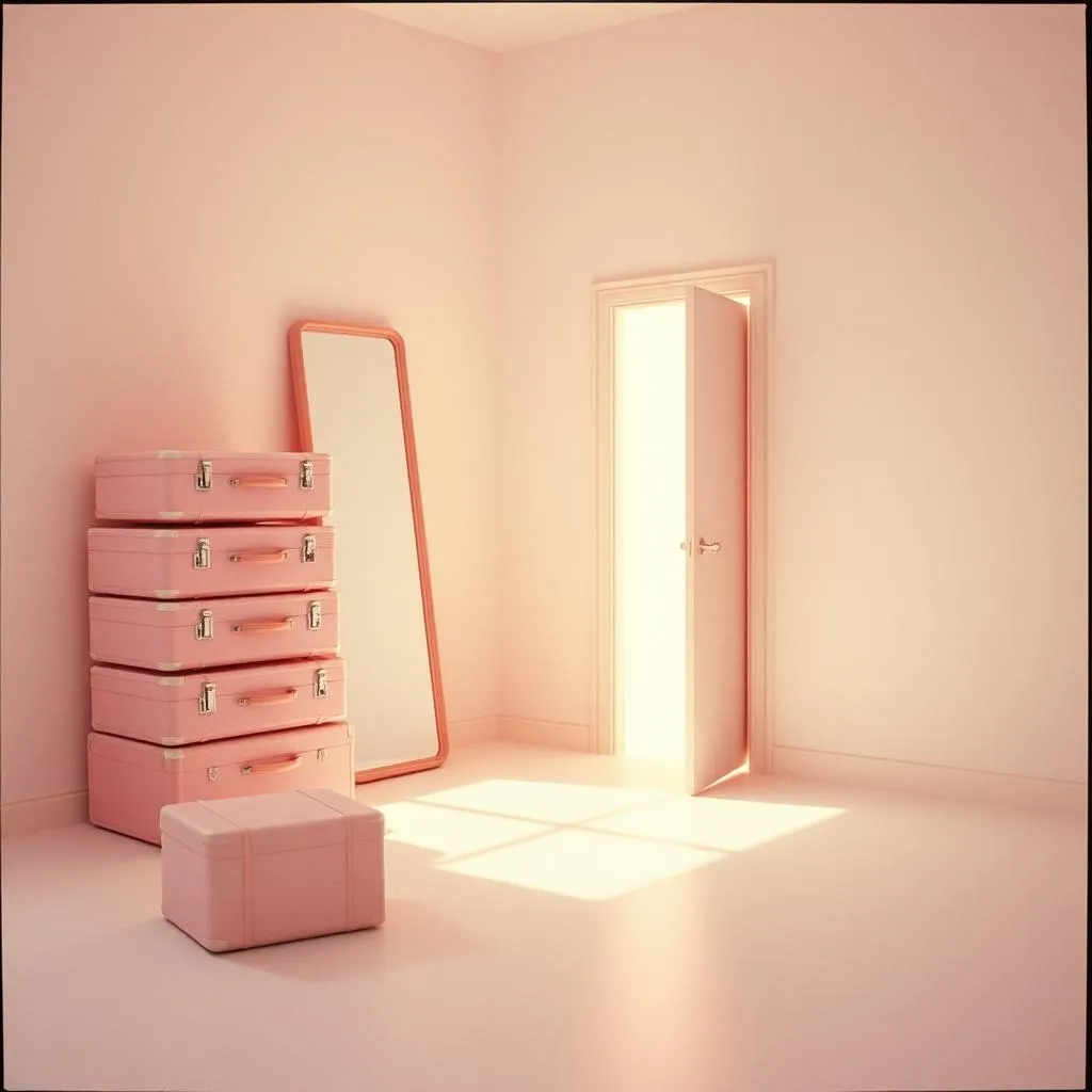 Pink Suitcases