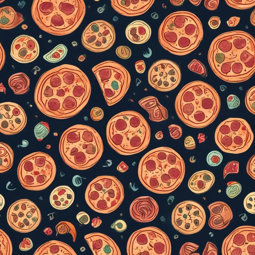Making pizzas in the dark 