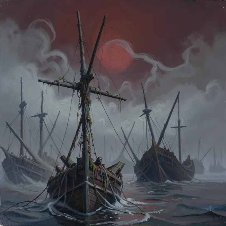 THE DEAD SAIL BESIDE US