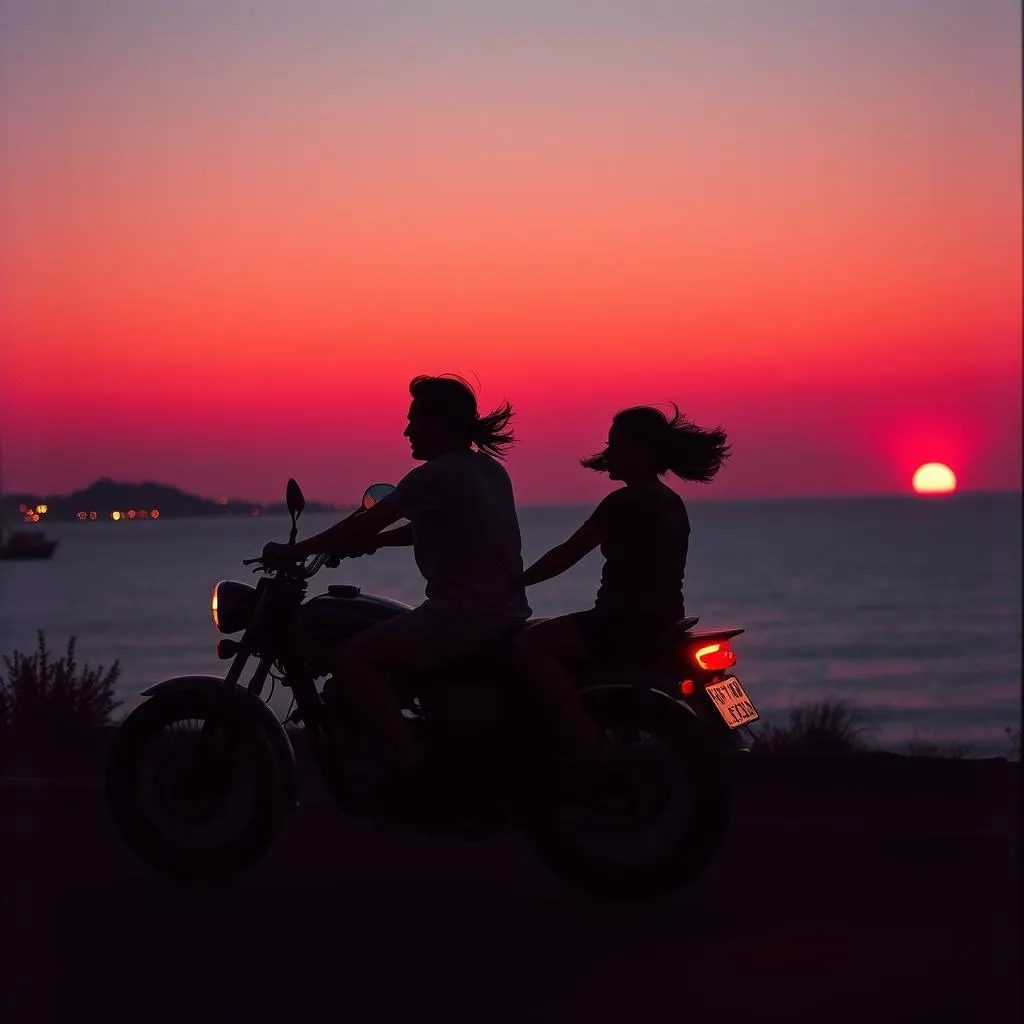 Road toward the sun