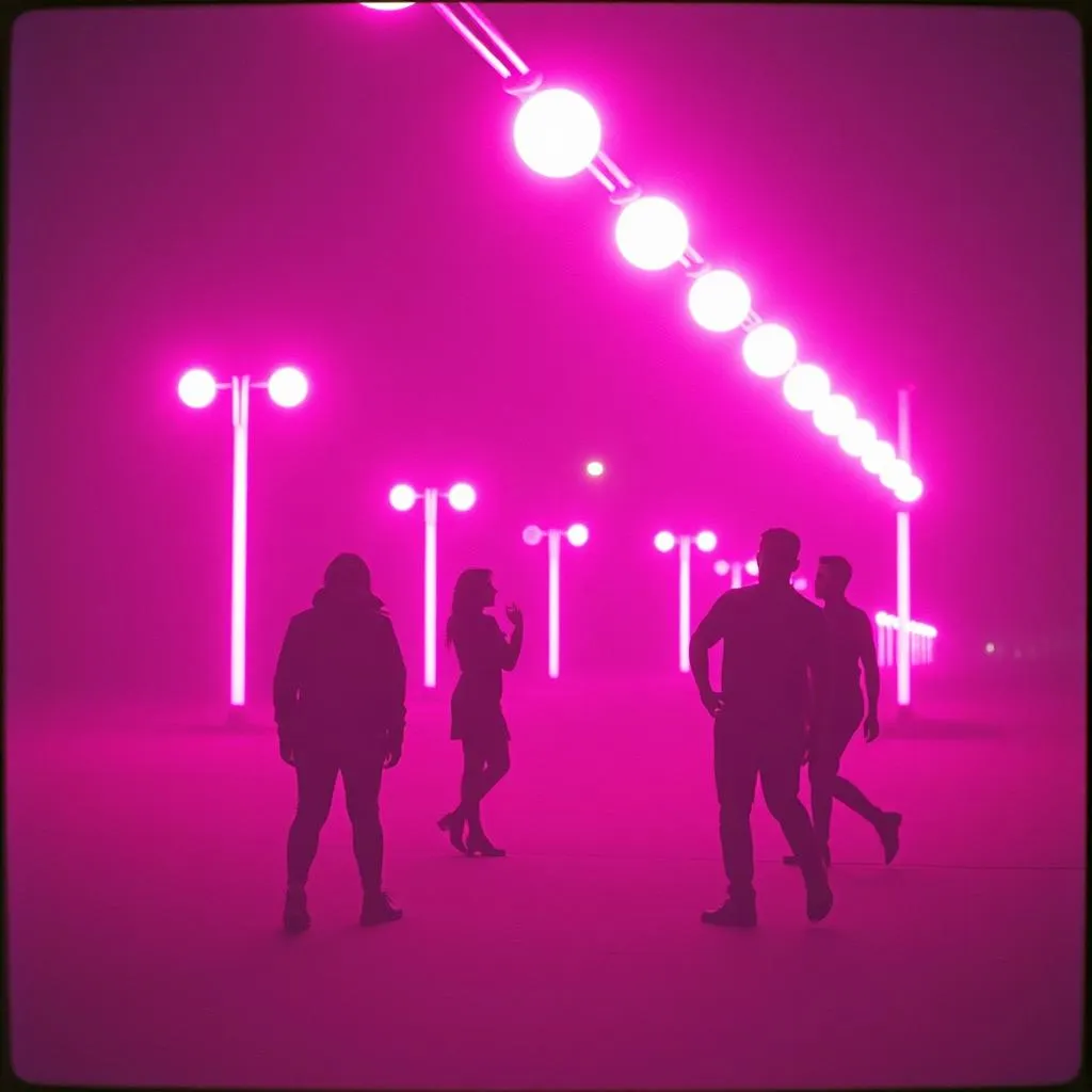 in the glow