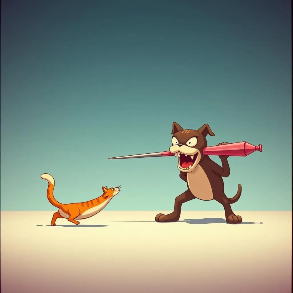 He is ready to Fight.