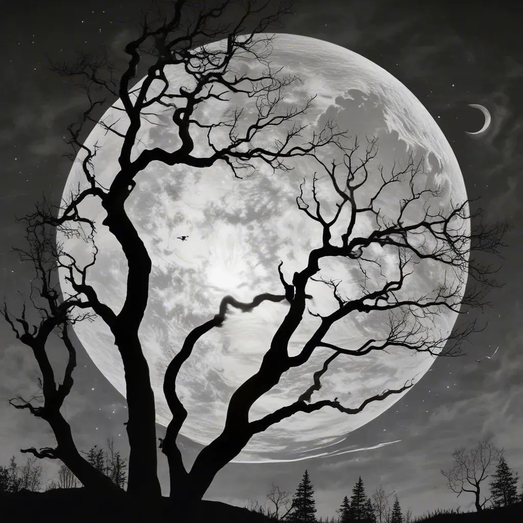 Midnight moonlight 
