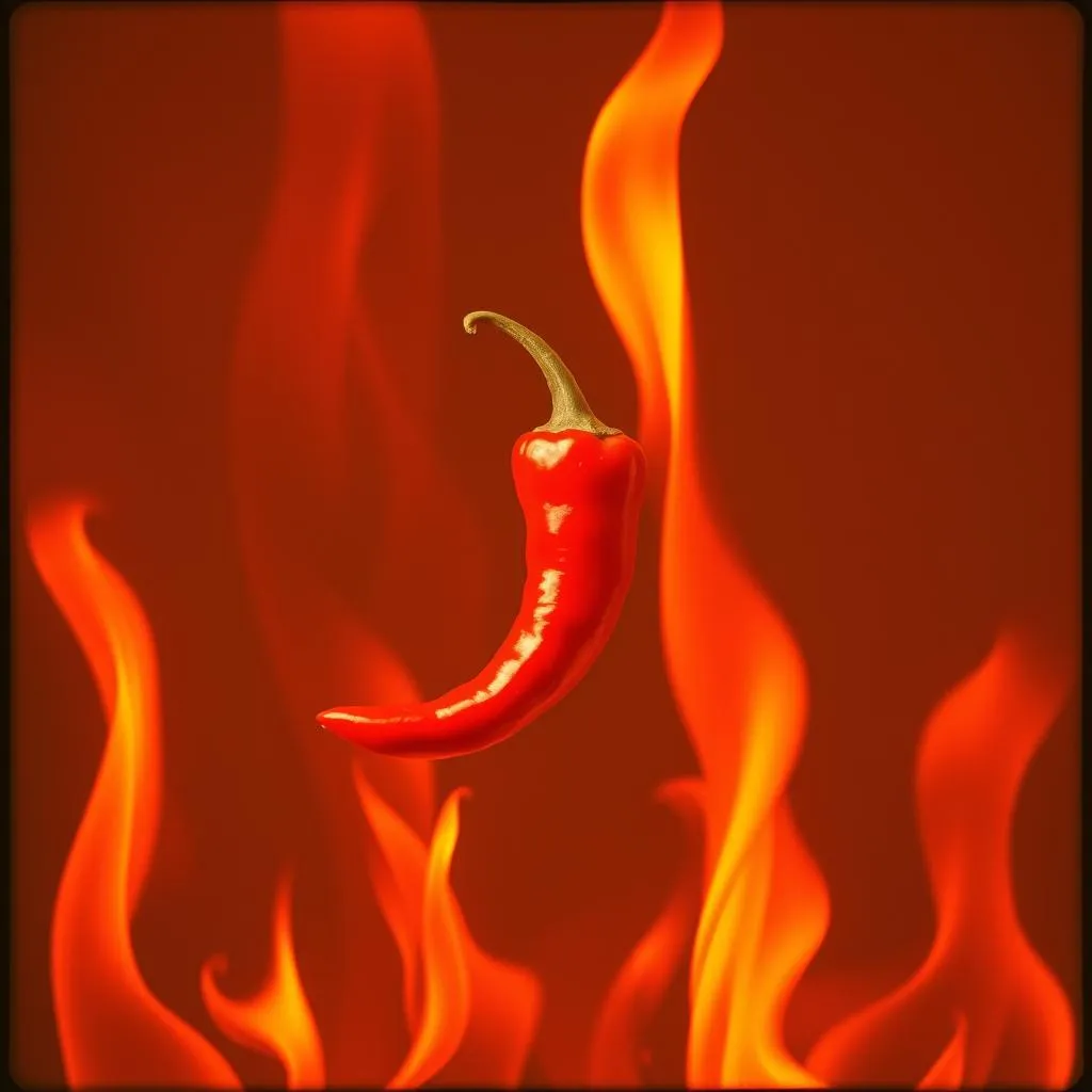 Scharfe Paprika