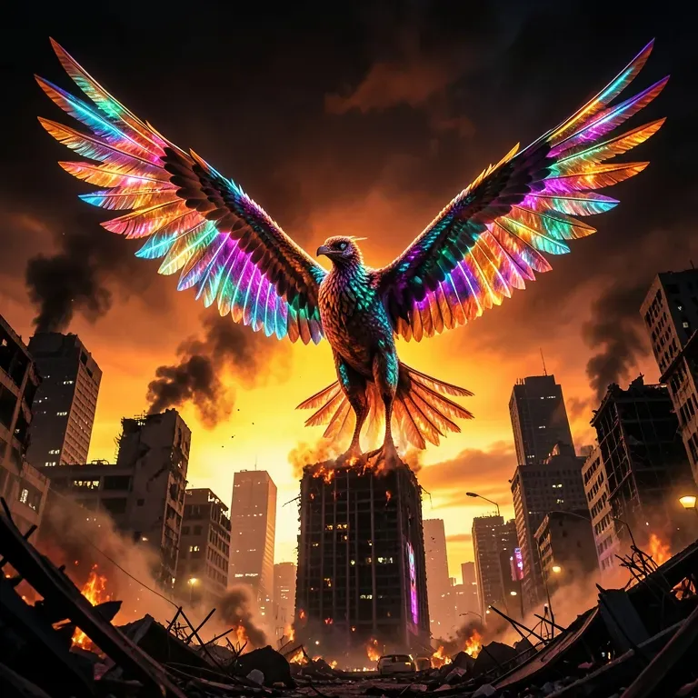 Phoenix Rising from Ashes