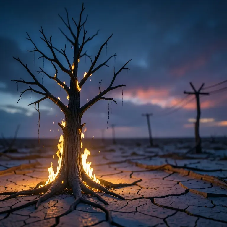 As it burns