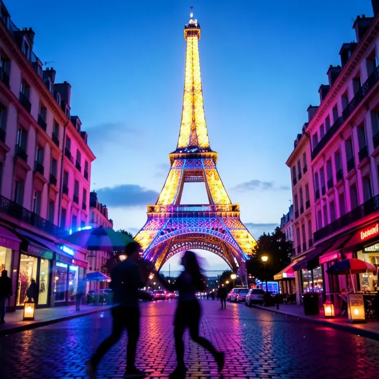 Eiffel glow
