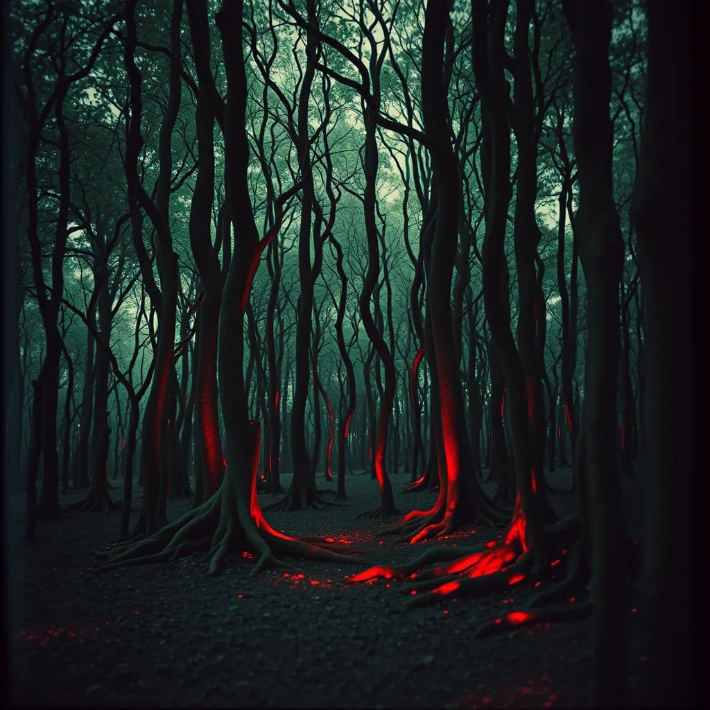 Blood on the roots
