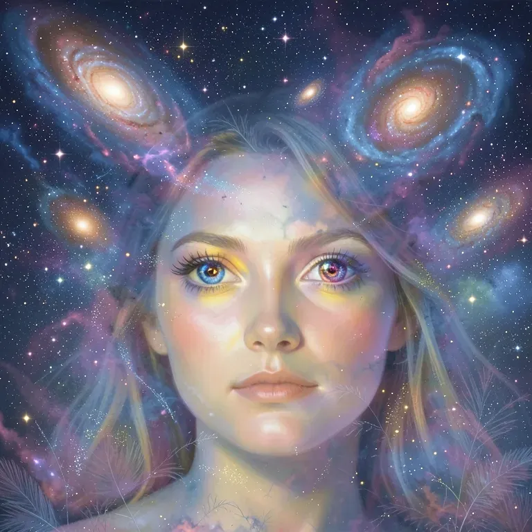 Galaxies in her eyes