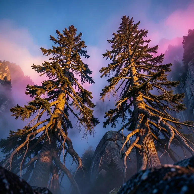 Jagged Pine Trees