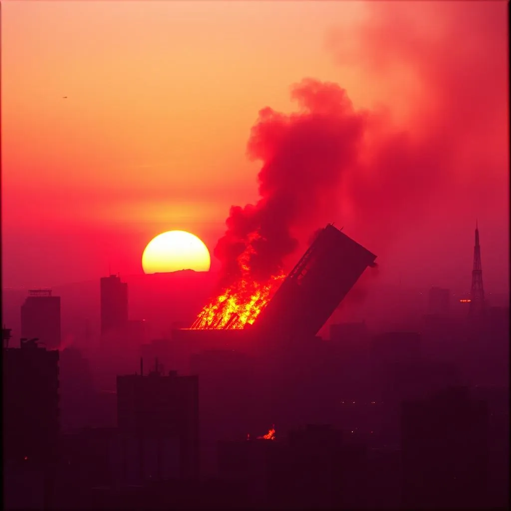 All on fire