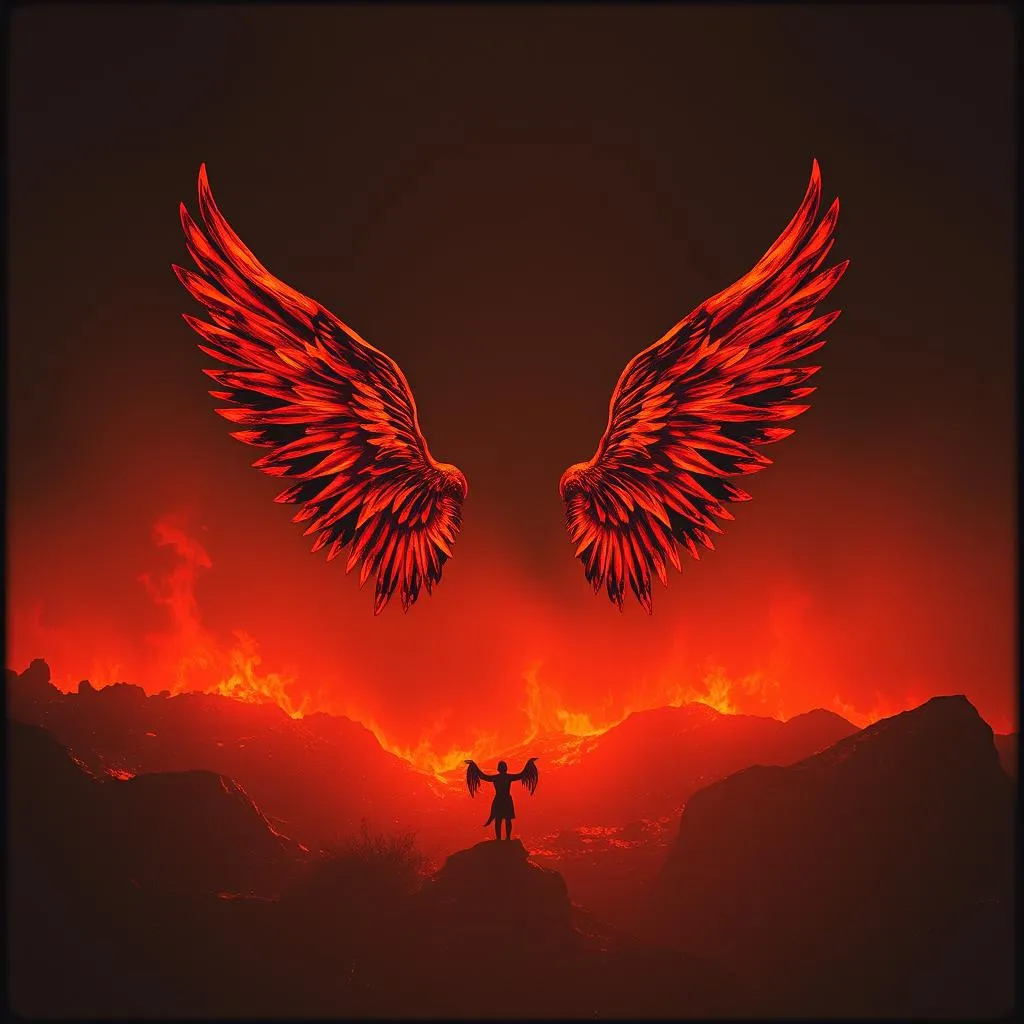 Burnt angel wings