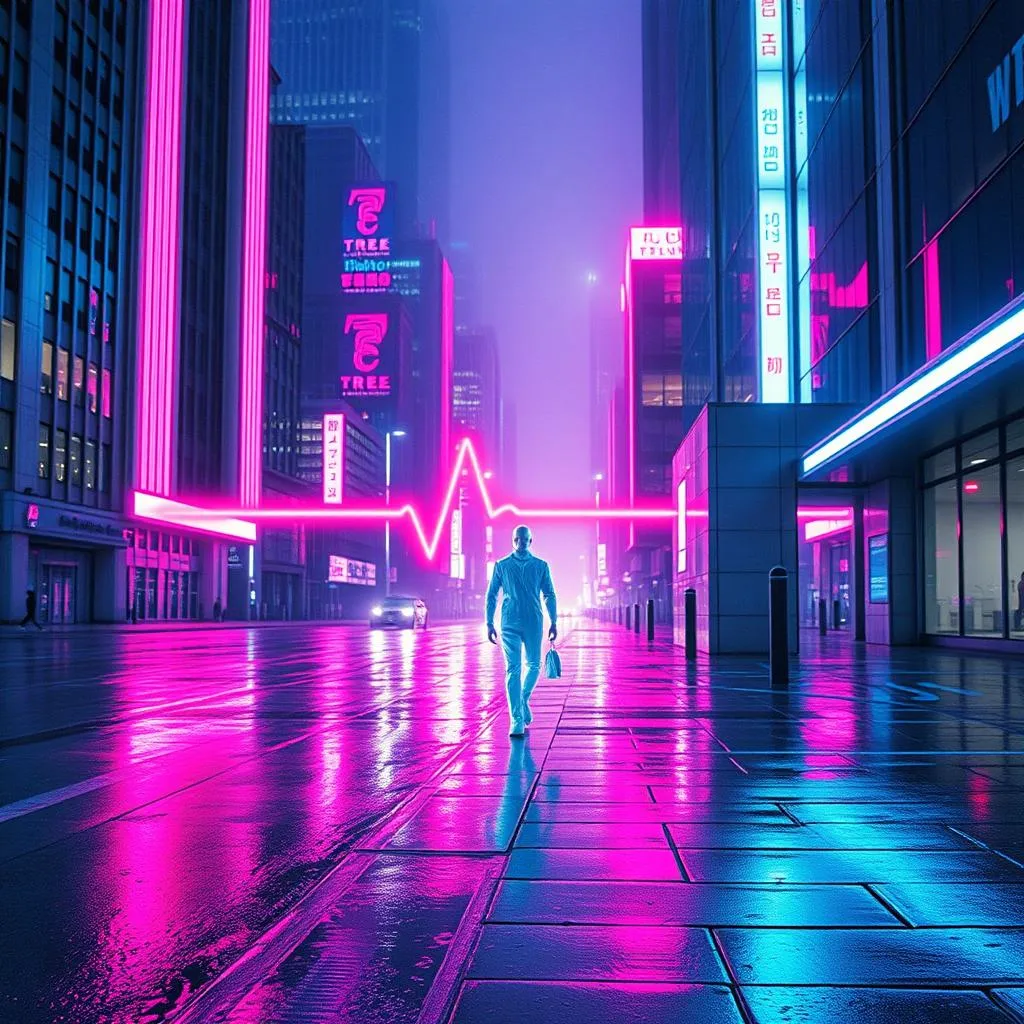 Shining under city lights