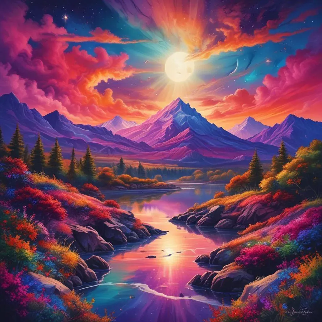 Rainbow pyramids